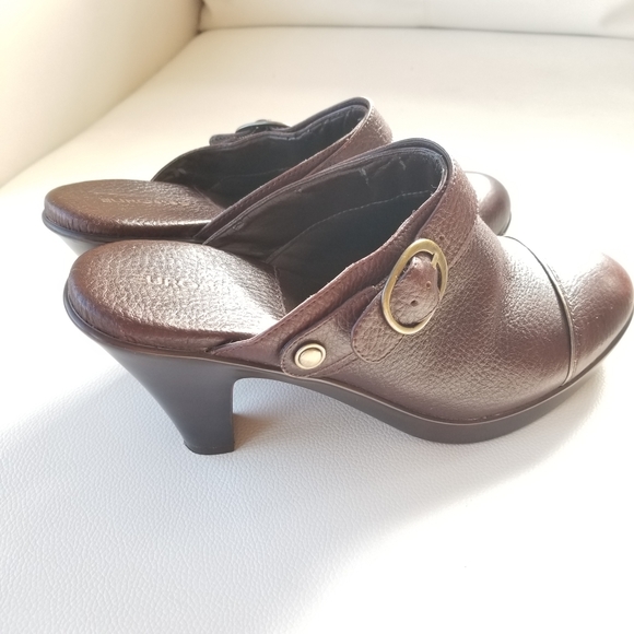 EUROstep brown leather maggie clogs size 8M - Picture 2 of 8